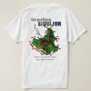Camiseta Siquijor Map 【 Impressão apenas 】