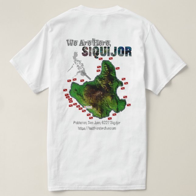 Camiseta Siquijor Map 【 Impressão apenas 】 (Verso do Design)