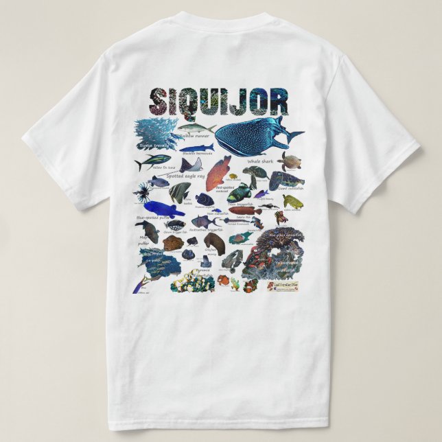 Camiseta Siquijor Underwater World (Verso do Design)