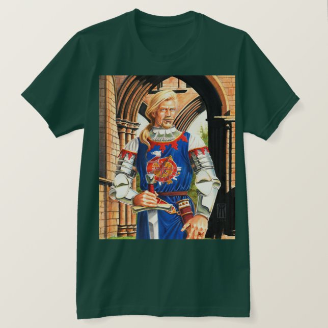 Camiseta Sir Dinadan: O Cavaleiro sem Medo (Frente do Design)