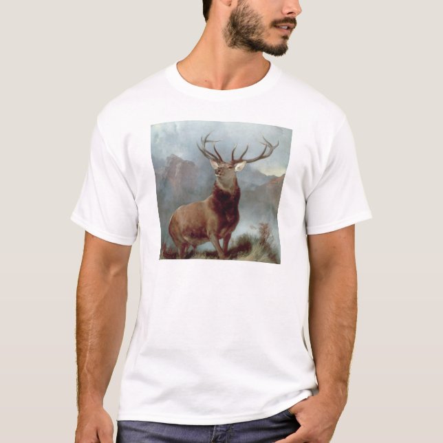 Camiseta Sir Edwin Landseer | Monarca do Glen, 1851 (Frente)
