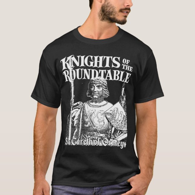 Camiseta Sir Gareth Knights do Lit Medieval da Mesa Redonda (Frente)