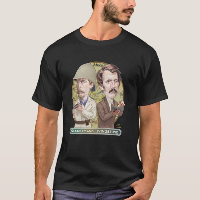 Camiseta Sir Henry Morton Stanley e David Livingstone, ex (Frente)