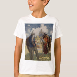 Camiseta Sir Launcelot du Lake, cavaleiro da Mesa redonda