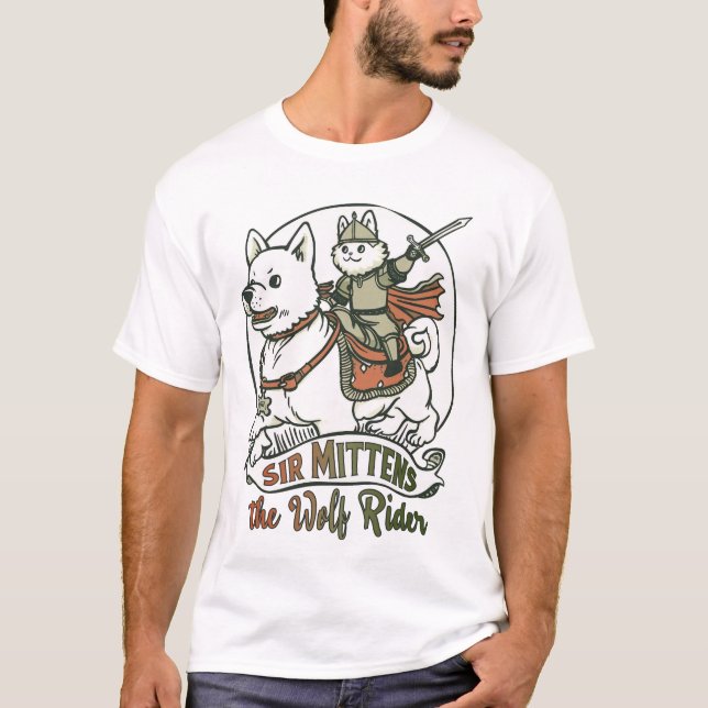 Camiseta Sir Mittens the Wolf Rider (Frente)