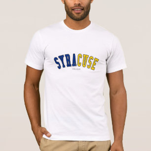 Camiseta Siracusa em cores da bandeira dos Estados de Nova