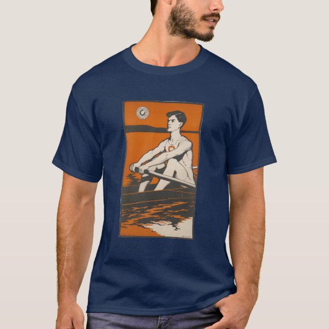 Camiseta Siracusa Vintage Remada, Camisa-T 1900s (Frente)