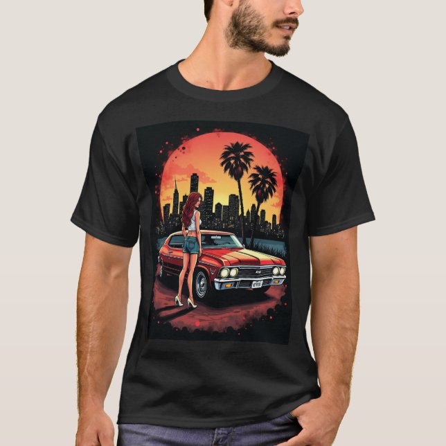 Camiseta Siren de Cruzeiro Sunset: Passeio Clássico e Luzes (Frente)