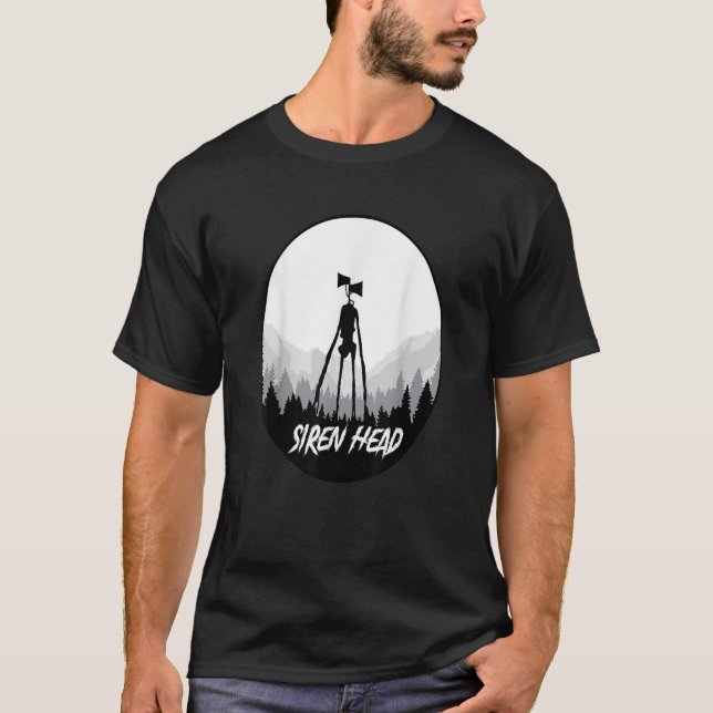 Camiseta Siren Head Sirenhead Creepypasta Horror Trick or T (Frente)