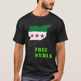 Camiseta Síria, Síria, Sinalizador Livre da Síria.