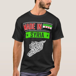 Camiseta Síria, Síria, Sinalizador Livre da Síria.