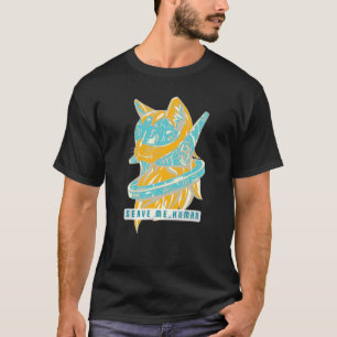 Camiseta Sirva-me Humano Gata Espacial Alien Futurista Man