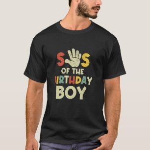Camiseta Sis Do Garoto De Aniversário Oi Fa De 5 Anos