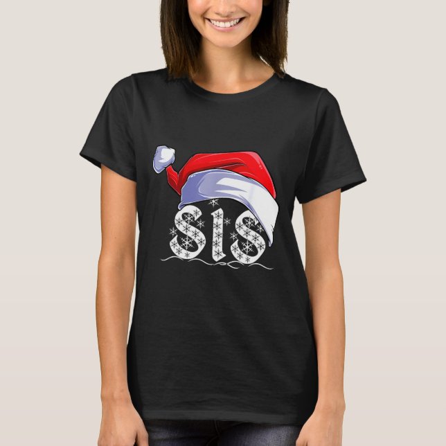 Camiseta Sis Merry Christmas Santa Claus Xmas Family Matchi (Frente)