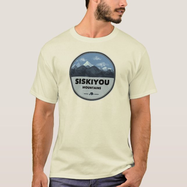 Camiseta Siskiyou Mountains California Camping (Frente)