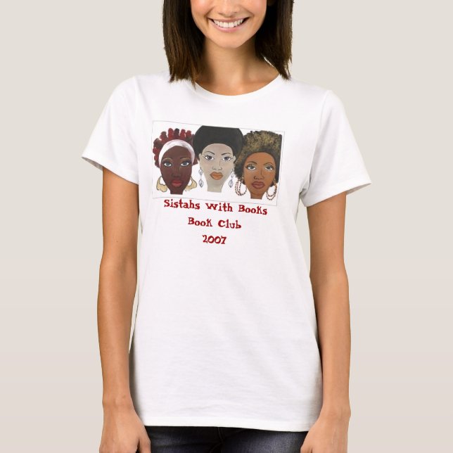 Camiseta Sistahs com livros (Frente)