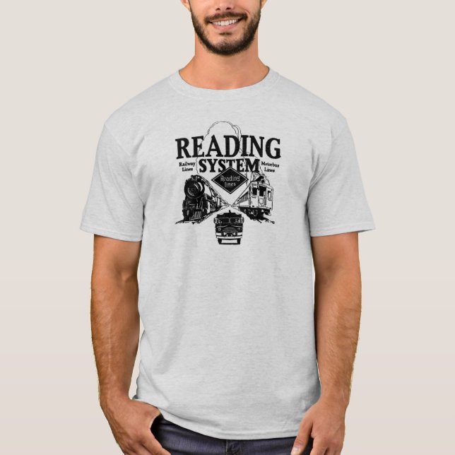 Camiseta Sistema 1942 da estrada de ferro da leitura (Frente)