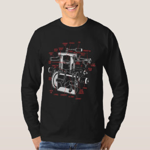 Camiseta Sistema Anatomy Motor Mecânico 2022 Para Homens W