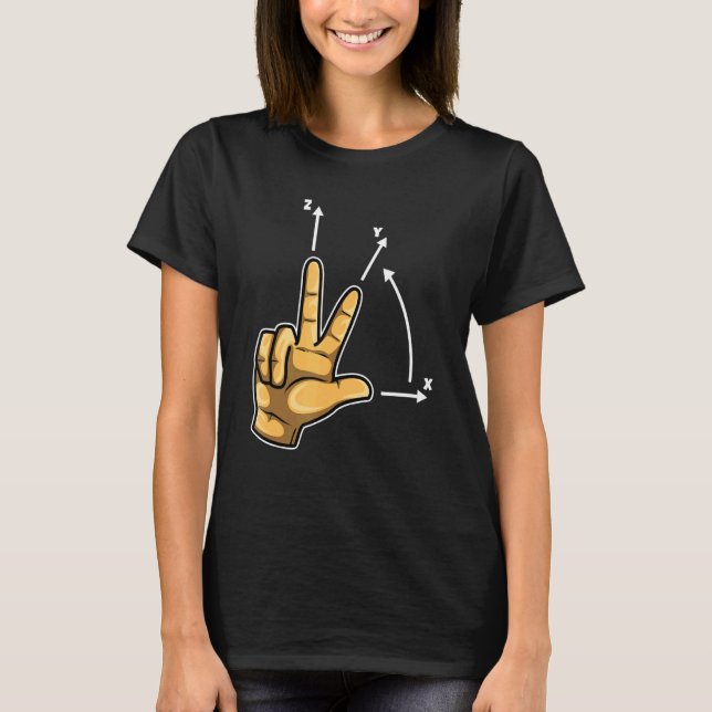 Camiseta Sistema de Coordenadas Programador Cnc Máquina de  (Frente)