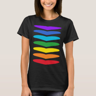 Camiseta Sistema de Energia dos 7 Chakras do Coração Cores 
