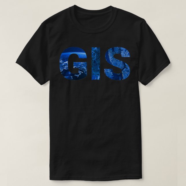 Camiseta Sistema de Informação Geográfica GIS Geoinformátic (Frente do Design)