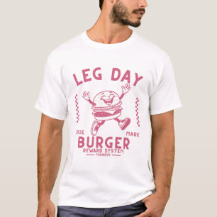 Camiseta Sistema de recompensa de hambúrguer do dia de pern