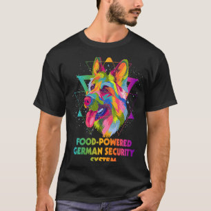 Camiseta Sistema de Segurança Alemão Alimentado por Comida