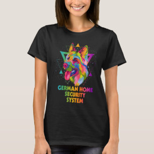 Camiseta Sistema de Segurança Doméstica Alemão Pastor Alemã