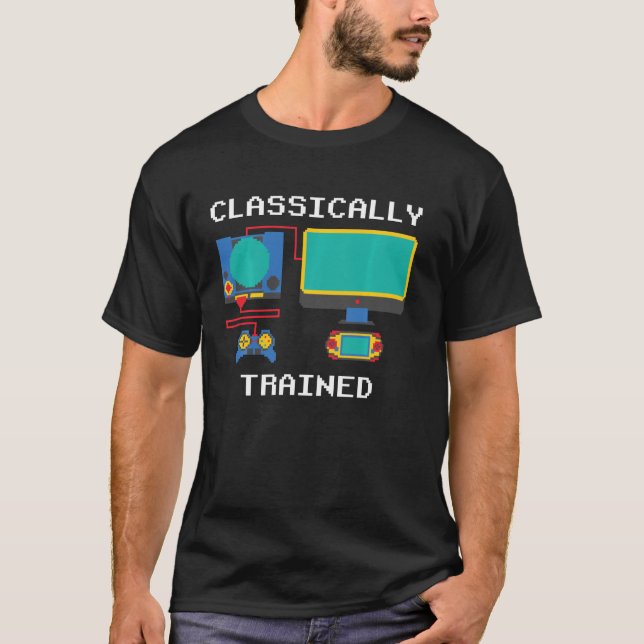 Camiseta Sistema De Televisão Para Jogos De Retrô Engraçado (Frente)