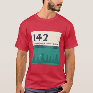 Camiseta sistema de trânsito da cidade de Fairbanks Ônibus