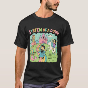Camiseta Sistema De Um Cartoon De Fantasia Caprichosa