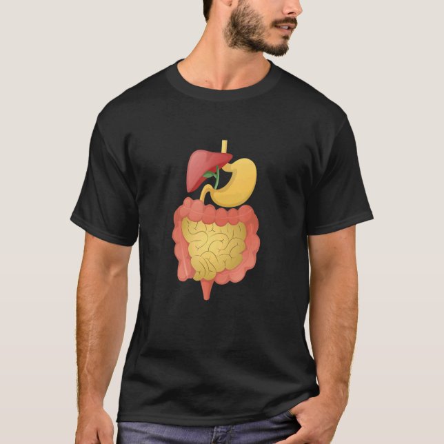 Camiseta Sistema Digestivo Anatomia Biologia Anatômica Prof (Frente)