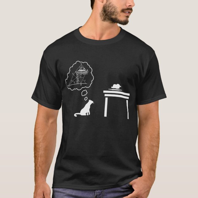 Camiseta Sistema Gato De Equações - Geometria Oferece Matem (Frente)