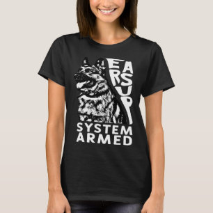 Camiseta Sistema: German shepherd de Cachorro Armado