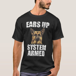 Camiseta Sistema: German shepherd de Cachorro Armado
