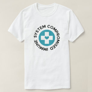 Camiseta Sistema Imunitário Comprometido pelo Coração Az