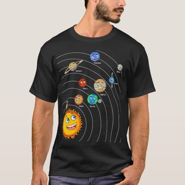 Camiseta Sistema solar (Frente)