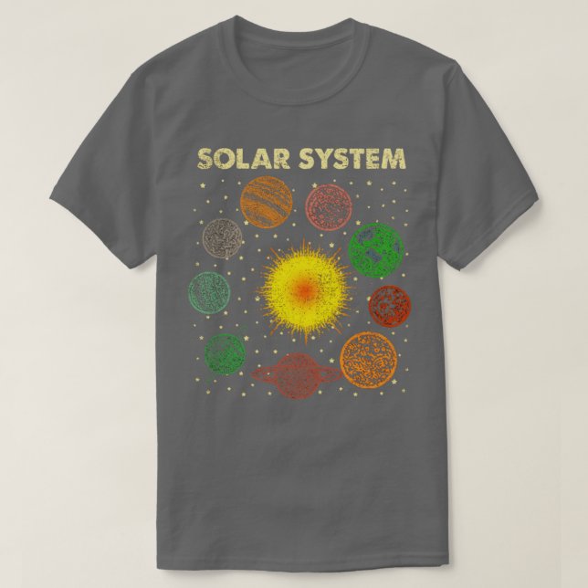 Camiseta Sistema Solar (Frente do Design)