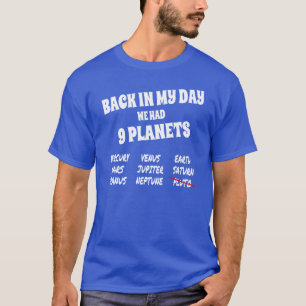 Camiseta Sistema solar engraçado, 9 planetas