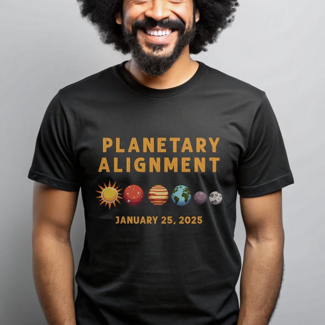 Camiseta Sistema Solar Espacial de Alinhamento Planetário 2 (Criador carregado)