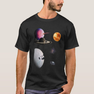 Camiseta Sistema Solar Espaço Galáxia Astronauta Universo P