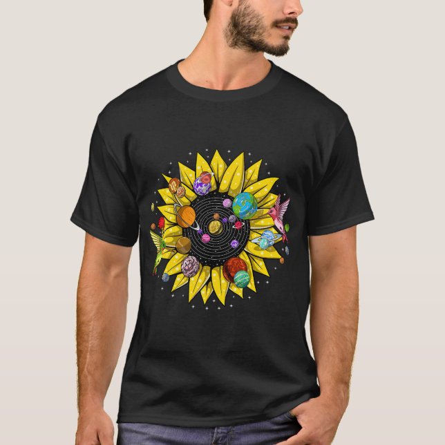 Camiseta Sistema Solar Girassol (Frente)