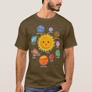 Camiseta Sistema Solar Planeta Espaço Astronauta Universo S