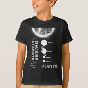 Camiseta Sistema Solar - Planetas anões dotados de T shirt