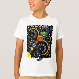 Camiseta Sistema Solar, Planetas, Espaço Personalizado