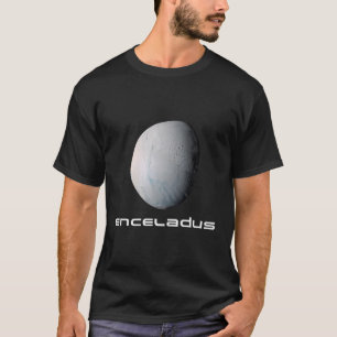 Camiseta Sistema Solar Saturno Lua Enceladus Astronomia Esp