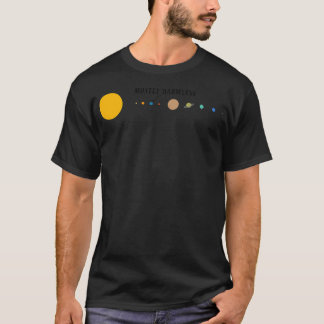 Camiseta Sistema solar sem danos