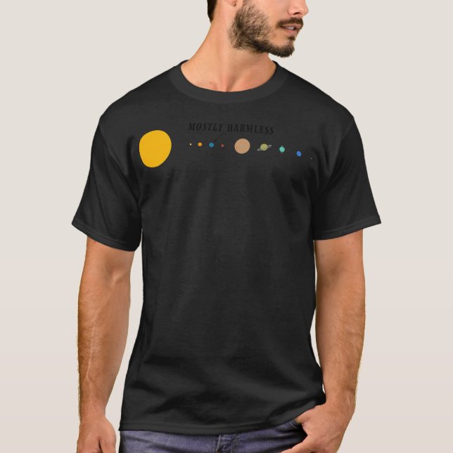 Camiseta Sistema solar sem danos (Frente)
