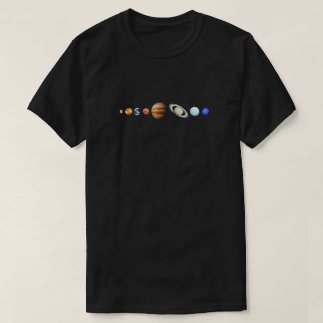 Camiseta Sistema Solar Unisex T-Shirt (Frente do Design)