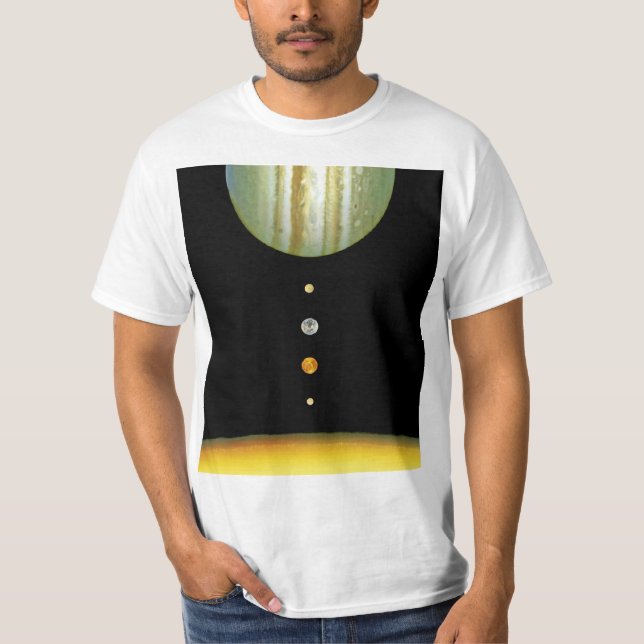 Camiseta Sistema Solar ~ Vista Longa (Frente)